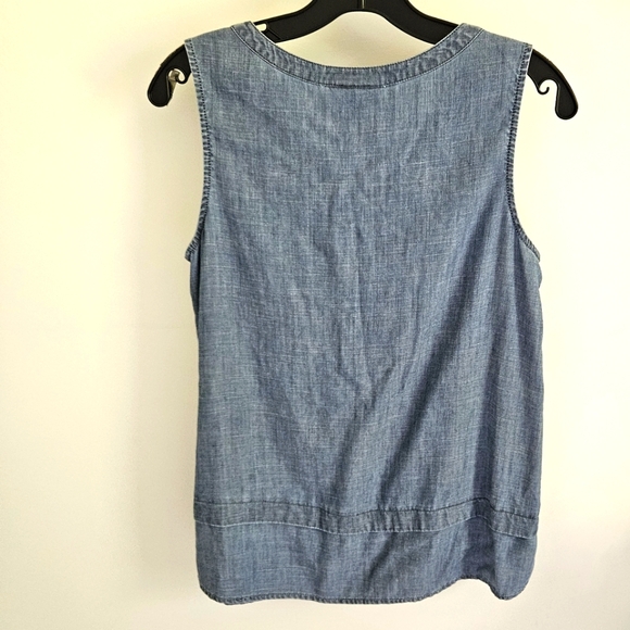 J. Jill chambray sleeveless top - Picture 2 of 3